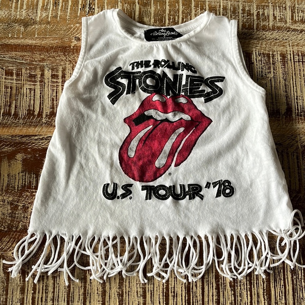 Rolling stones x Zara Girl tank